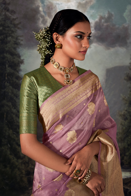 Majestic Woven Banarasi Silk Saree in Lustrous Pure Silk