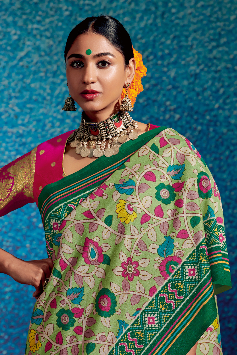 Kalam x Patola Dola Silk Saree with Traditional Charm