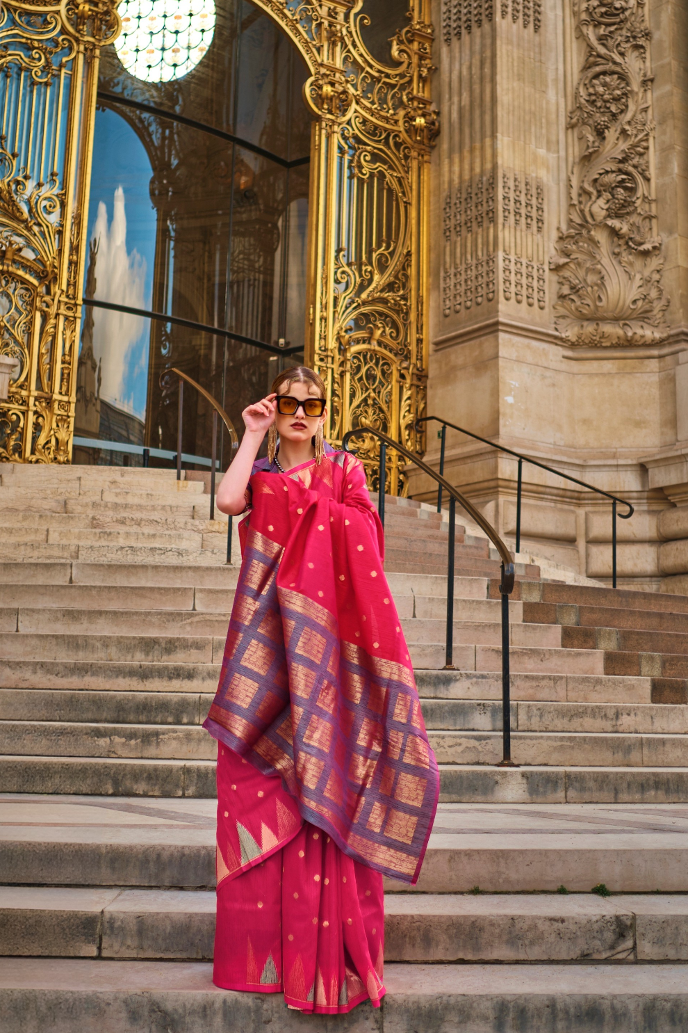 Banarasi Kadhi Silk Saree with Rich Traditional Weaving