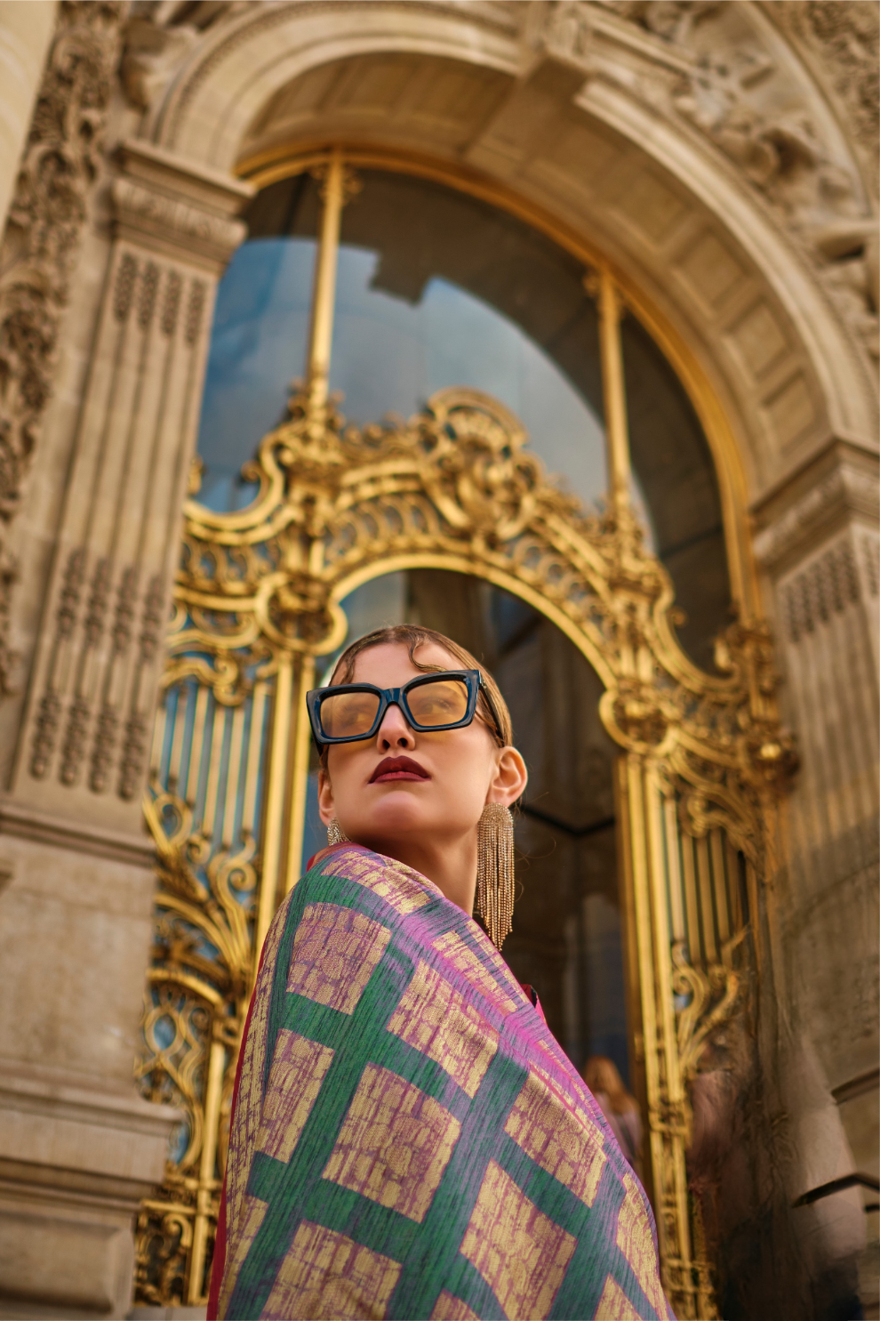 Banarasi Kadhi Silk Saree with Rich Traditional Weaving