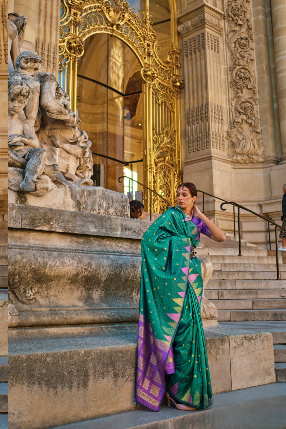 Banarasi Kadhi Silk Saree with Rich Traditional Weaving