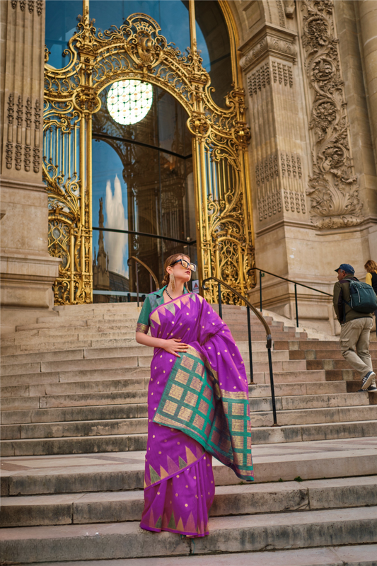 Banarasi Kadhi Silk Saree with Rich Traditional Weaving