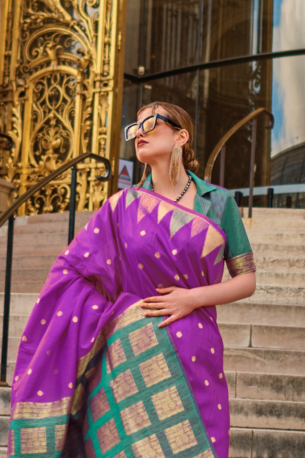 Banarasi Kadhi Silk Saree with Rich Traditional Weaving