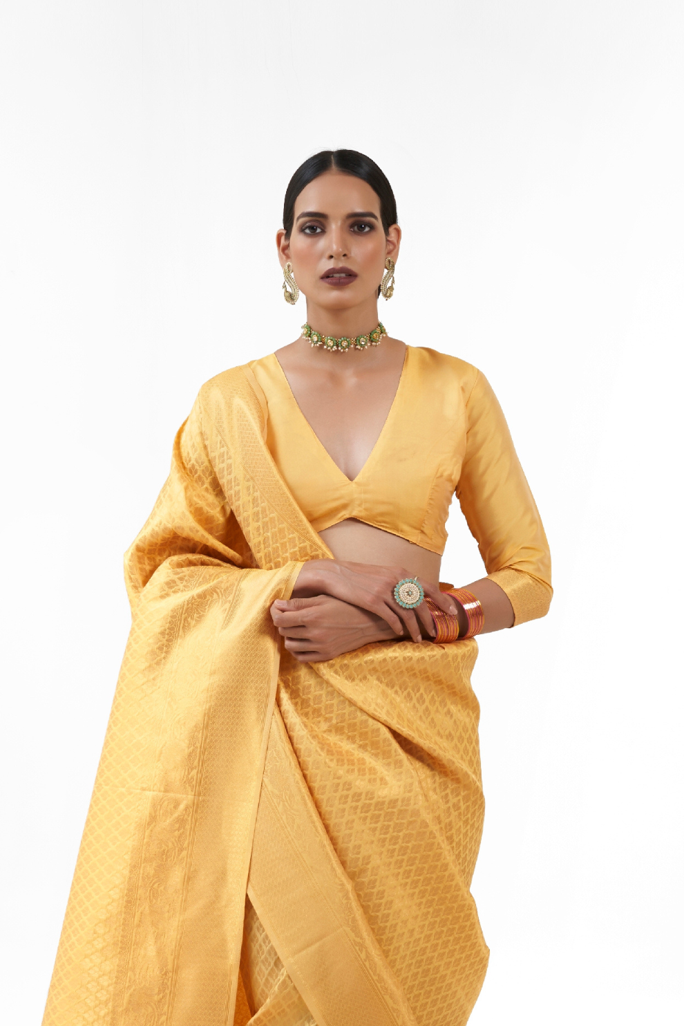 Handloom Woven Kanjivaram Silk Saree with Rich Traditional Design