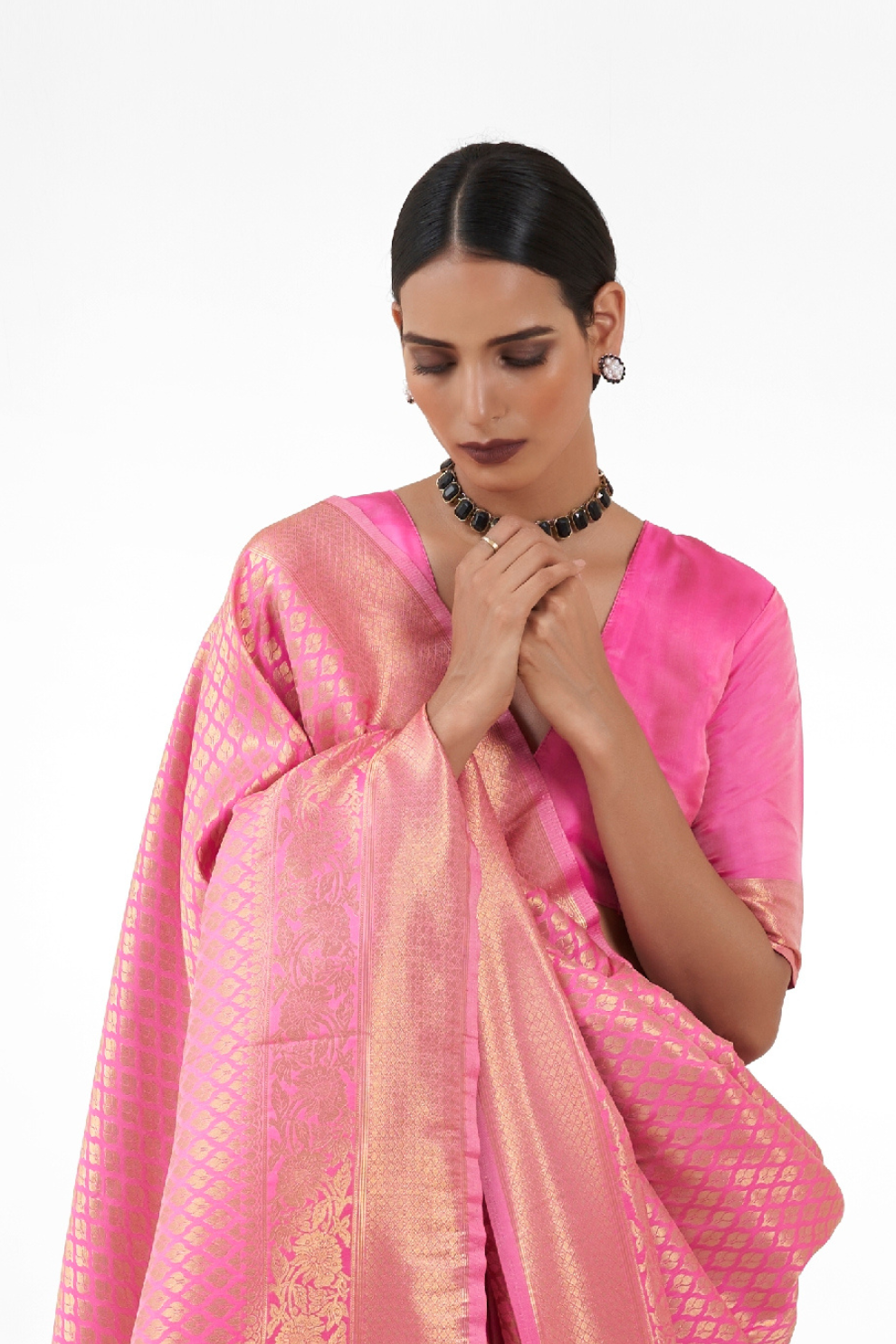 Handloom Woven Kanjivaram Silk Saree with Rich Traditional Design