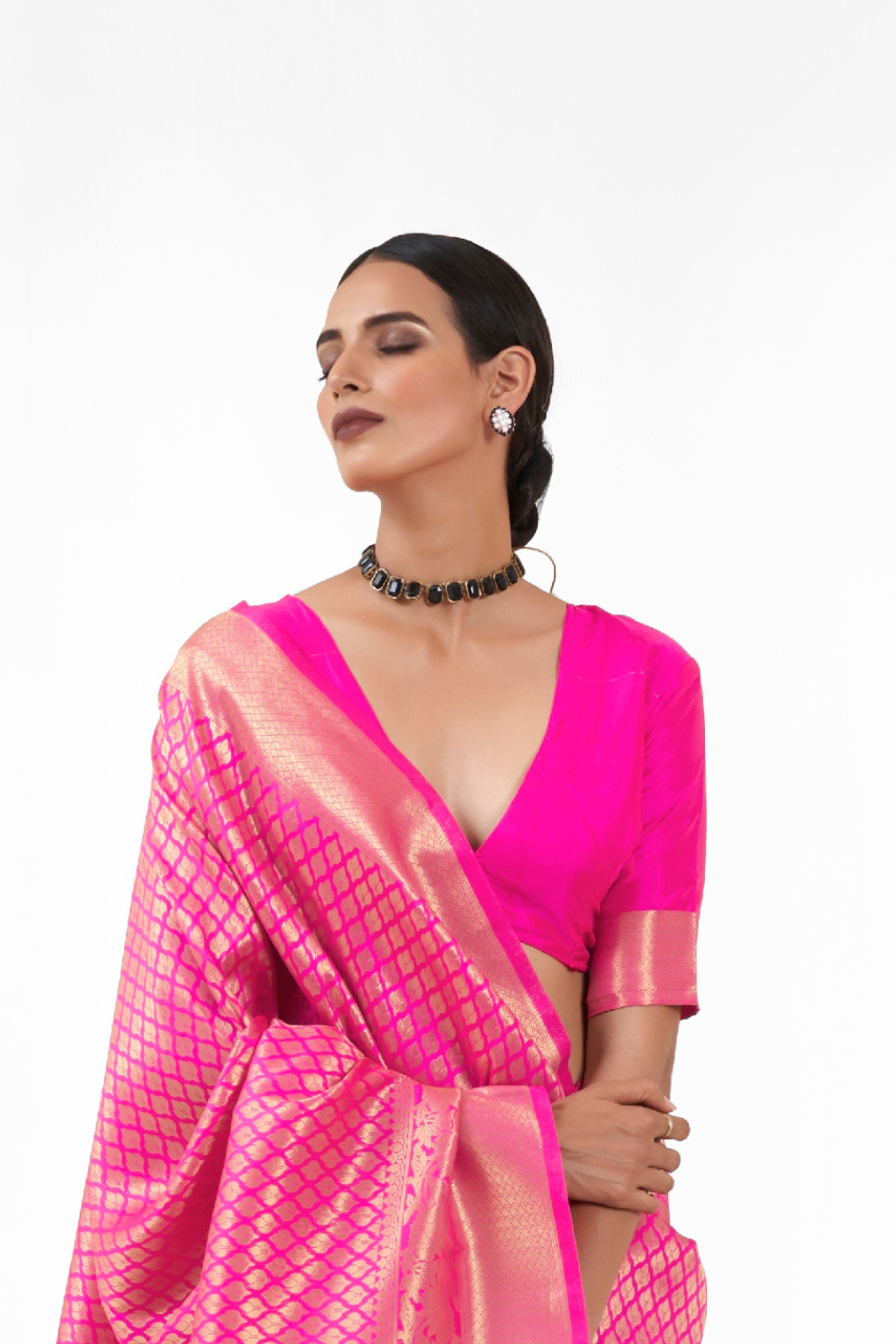 Handloom Woven Kanjivaram Silk Saree with Rich Traditional Design