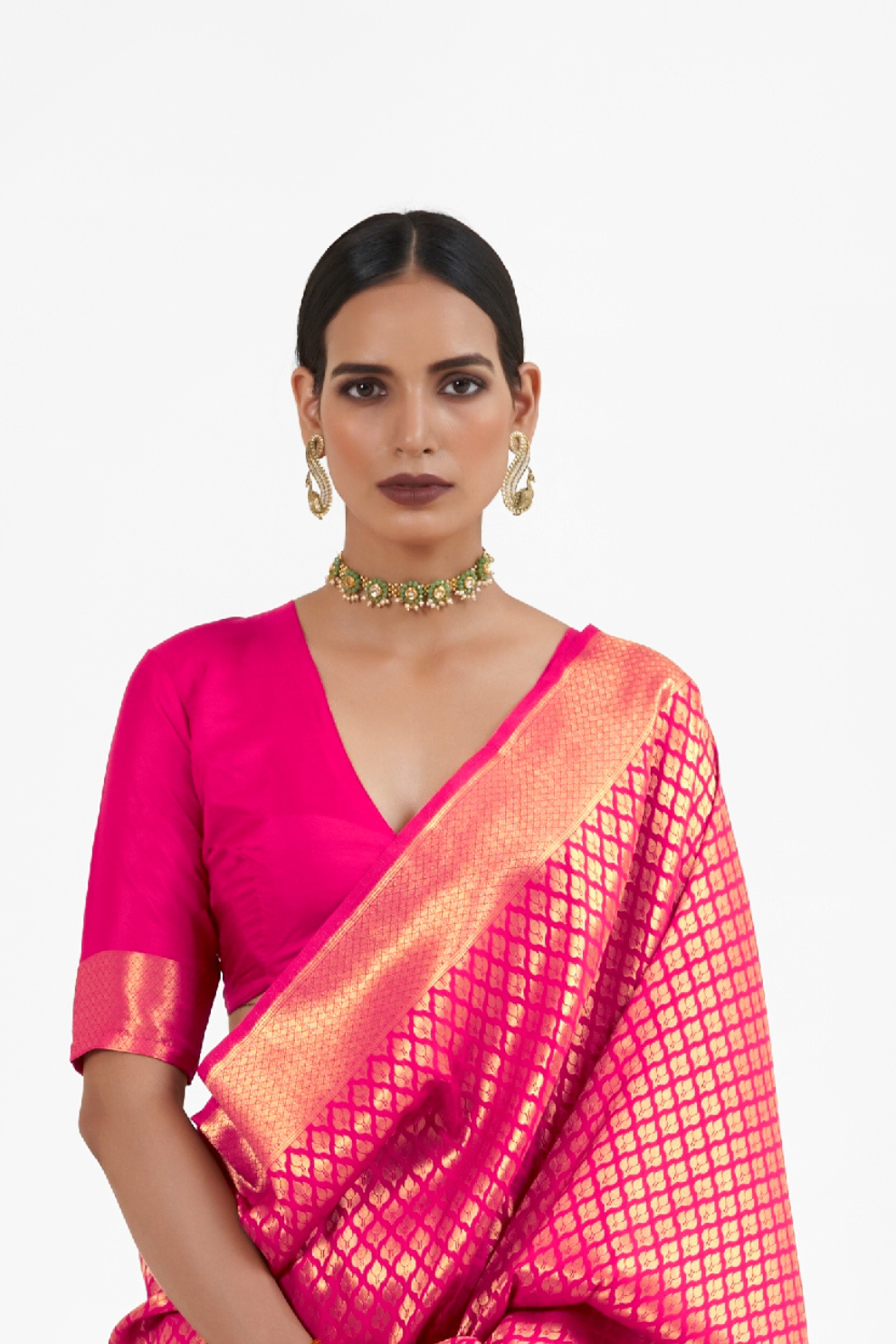 Handloom Woven Kanjivaram Silk Saree with Rich Traditional Design