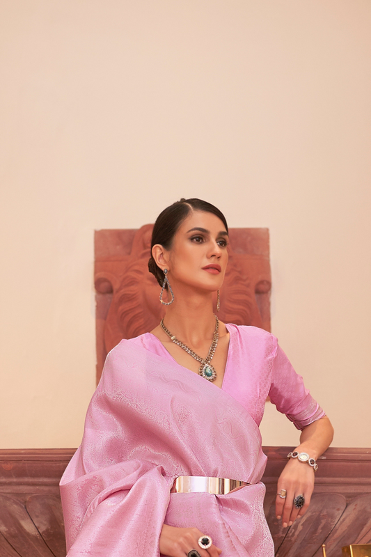 Handloom Banarasi Weaving Silk Saree with Traditional Elegance