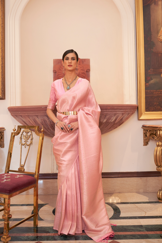 Handloom Banarasi Weaving Silk Saree with Traditional Elegance