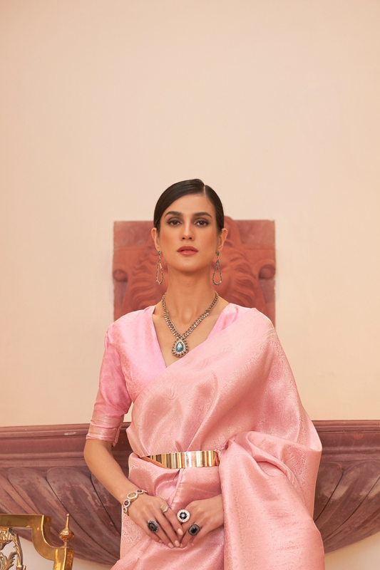 Handloom Banarasi Weaving Silk Saree with Traditional Elegance