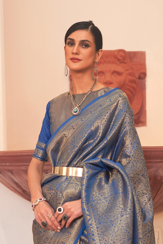 Handloom Banarasi Weaving Silk Saree with Traditional Elegance