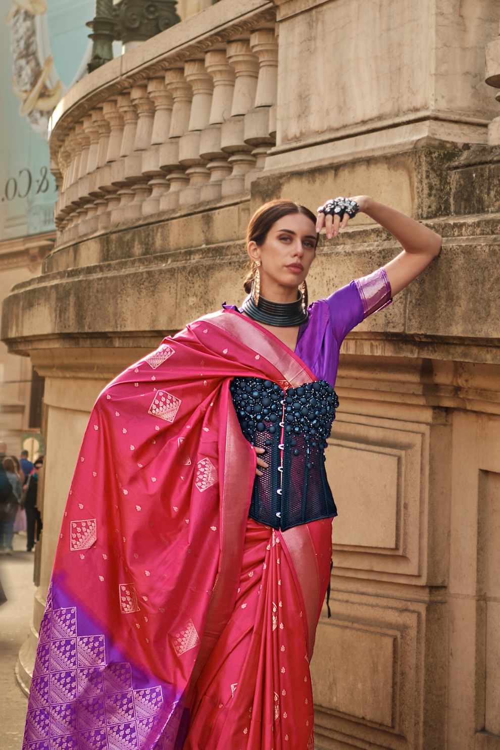 Banarasi Soft Silk Handloom Saree with Traditional Elegance