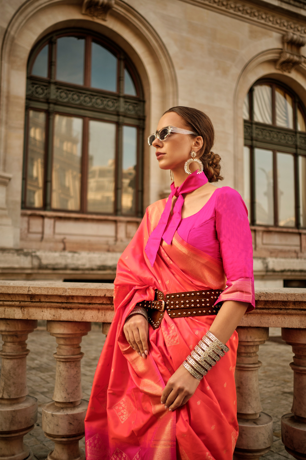 Banarasi Soft Silk Handloom Saree with Traditional Elegance