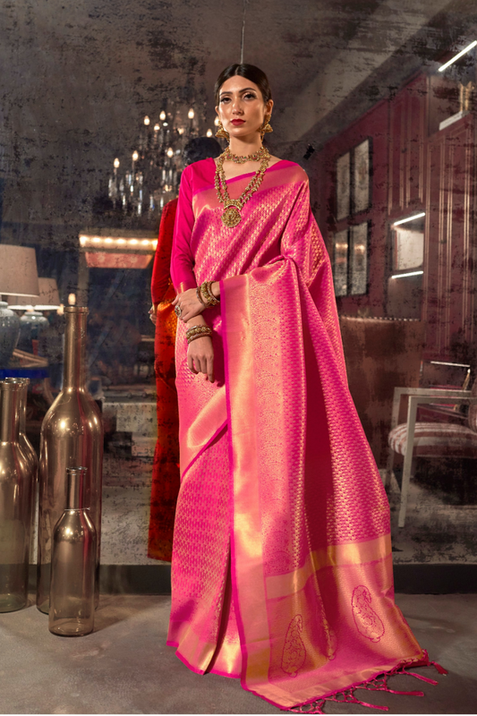 Traditional Soft Woven Saree in Rich Kanjivaram Silk