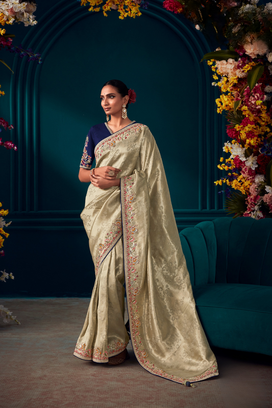 Heritage in Silk Elegant Designer Banarasi Kanjivaram Masterpiece