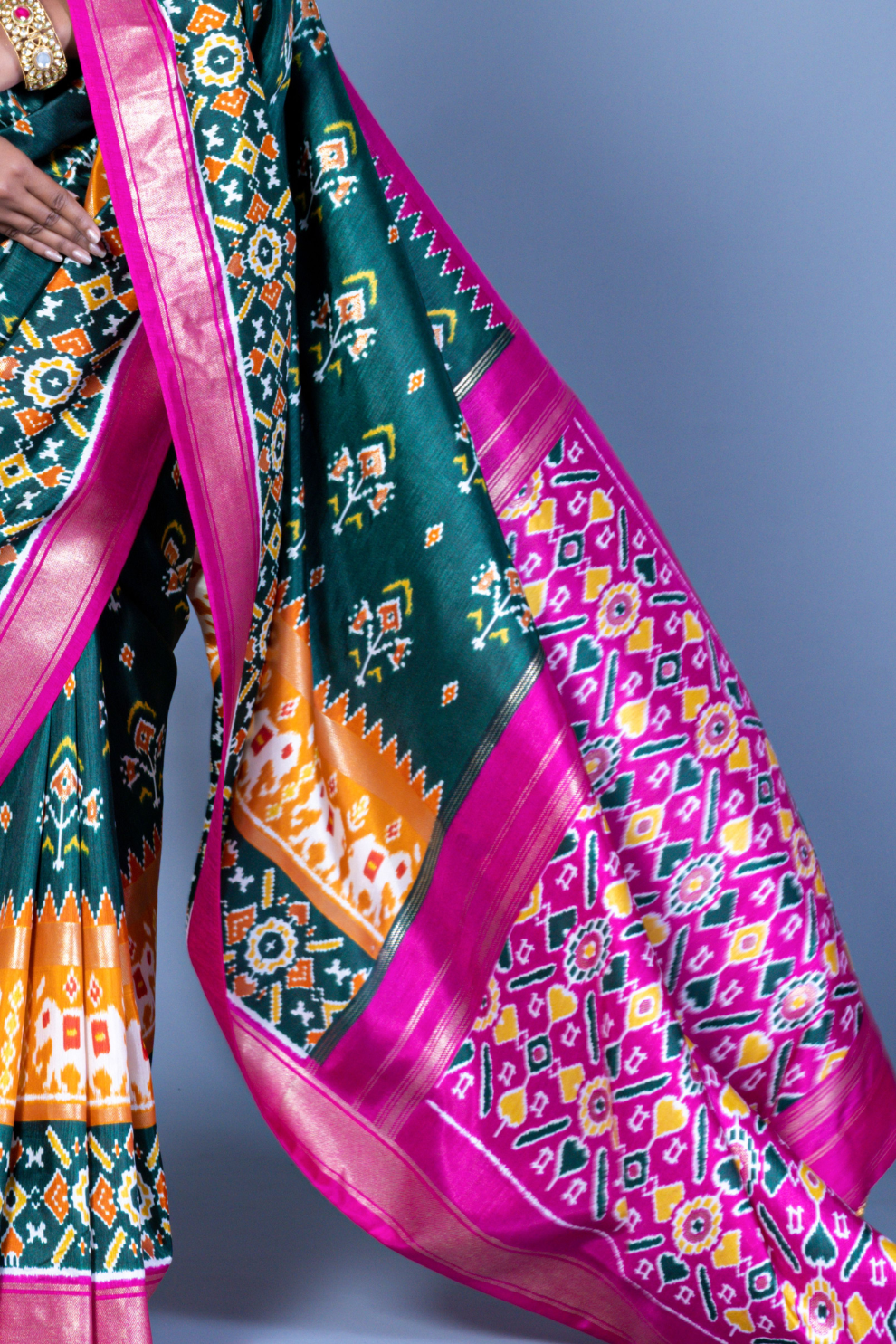 Pure Viscose Silk Saree with Luxury Print and Glory Finish