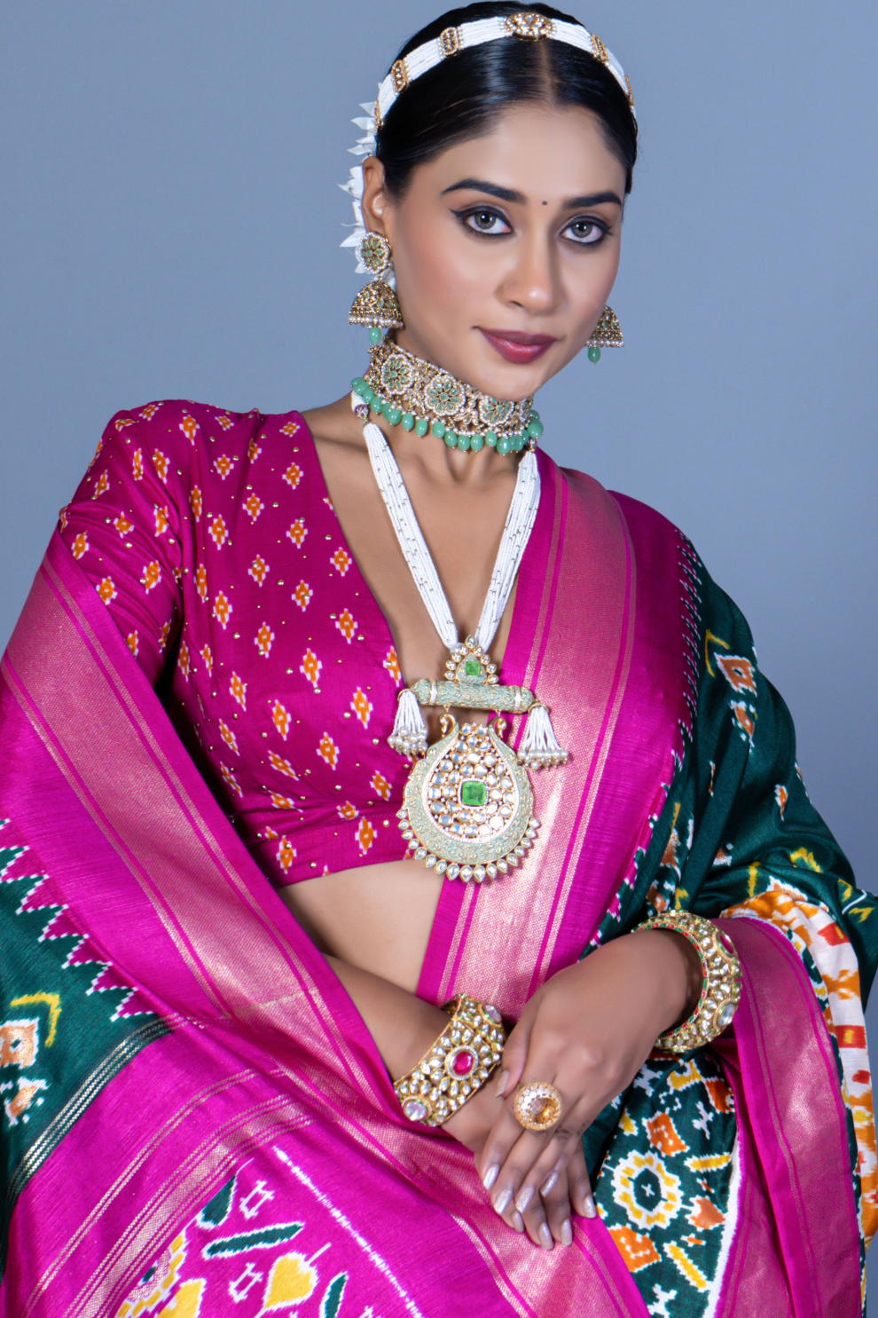 Pure Viscose Silk Saree with Luxury Print and Glory Finish