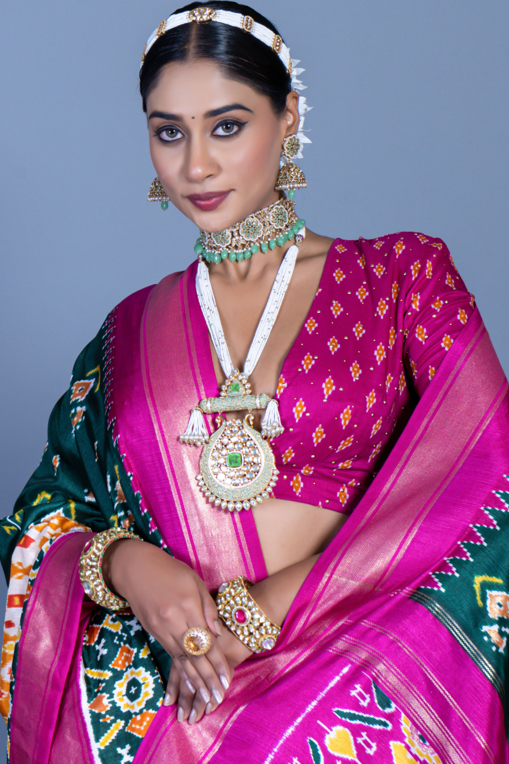 Pure Viscose Silk Saree with Luxury Print and Glory Finish