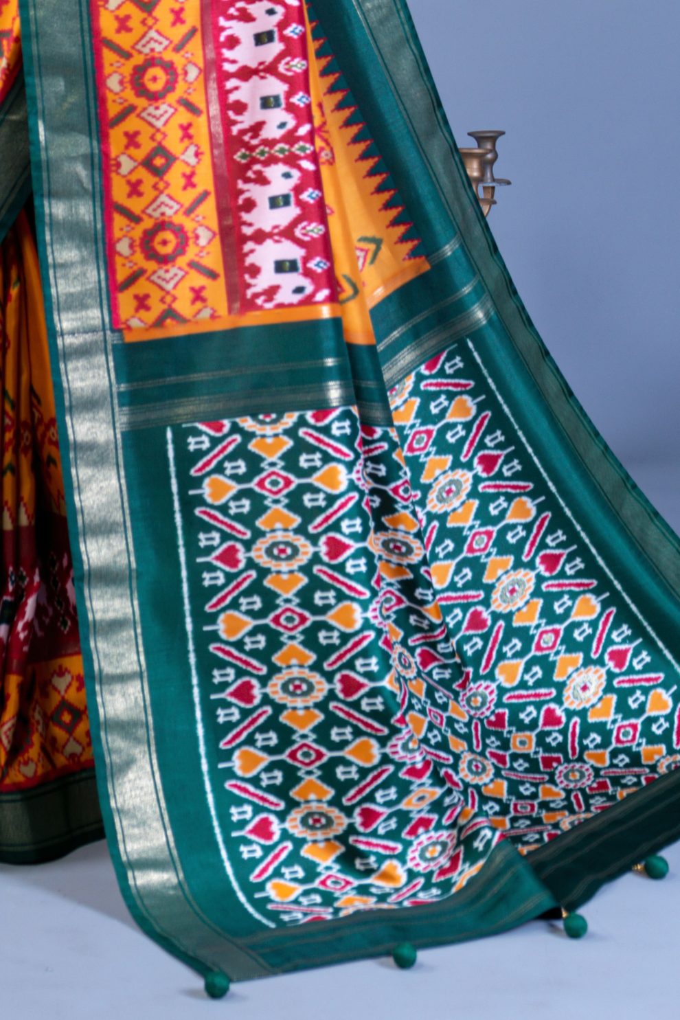 Pure Viscose Silk Saree with Luxury Print and Glory Finish