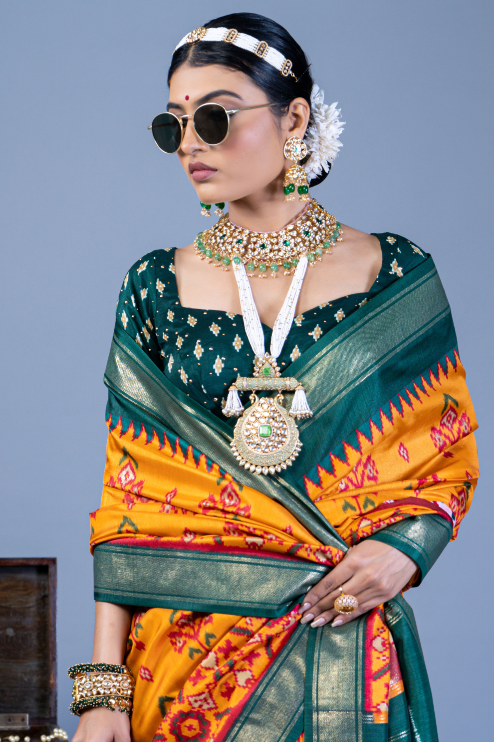 Pure Viscose Silk Saree with Luxury Print and Glory Finish