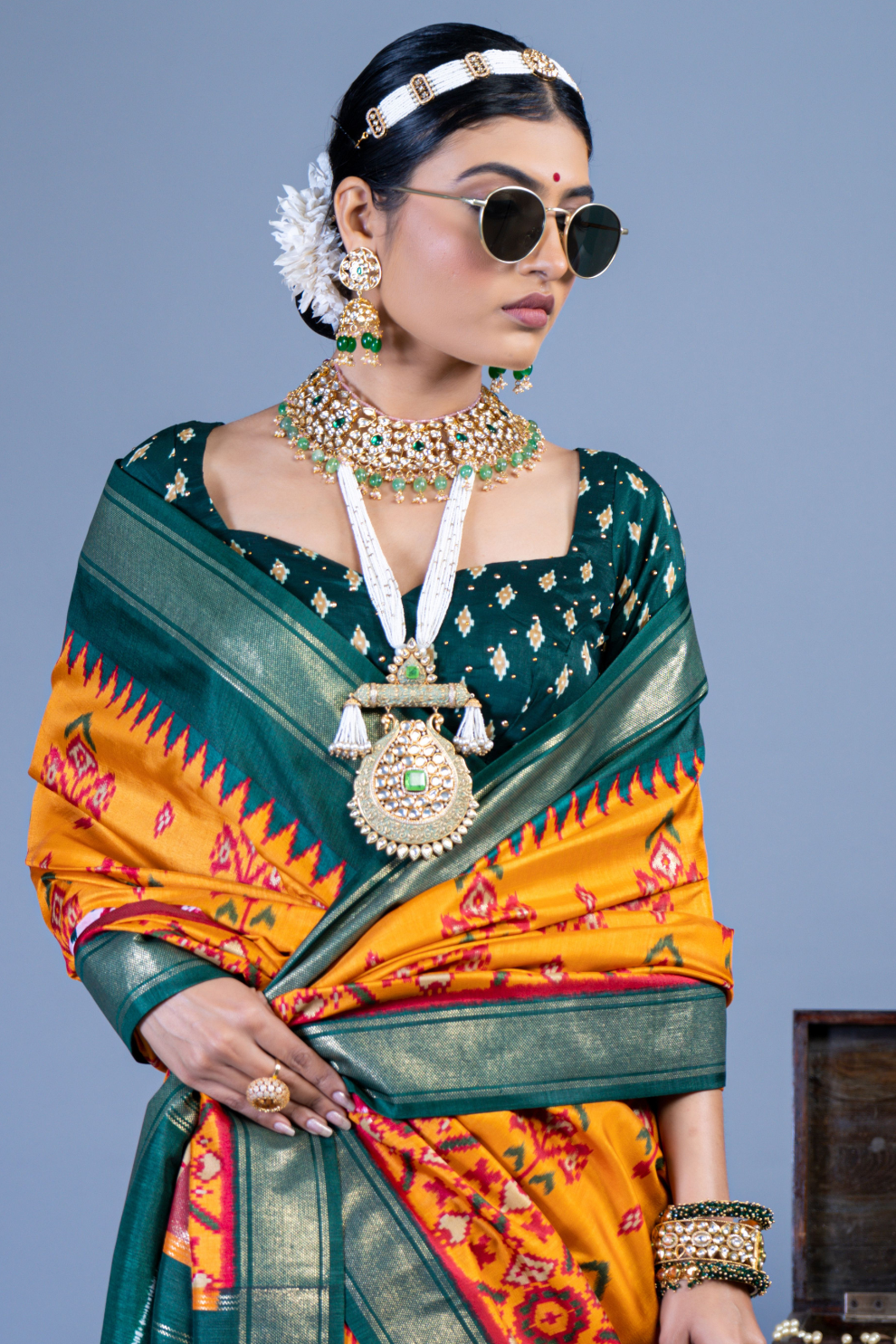 Pure Viscose Silk Saree with Luxury Print and Glory Finish