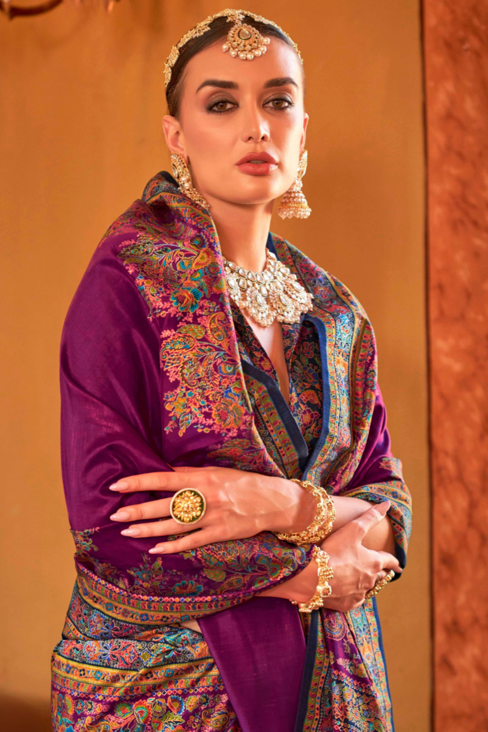 Soft Polyester Viscose Silk Saree with Hand Block Luxury Print - LaVante Fashion