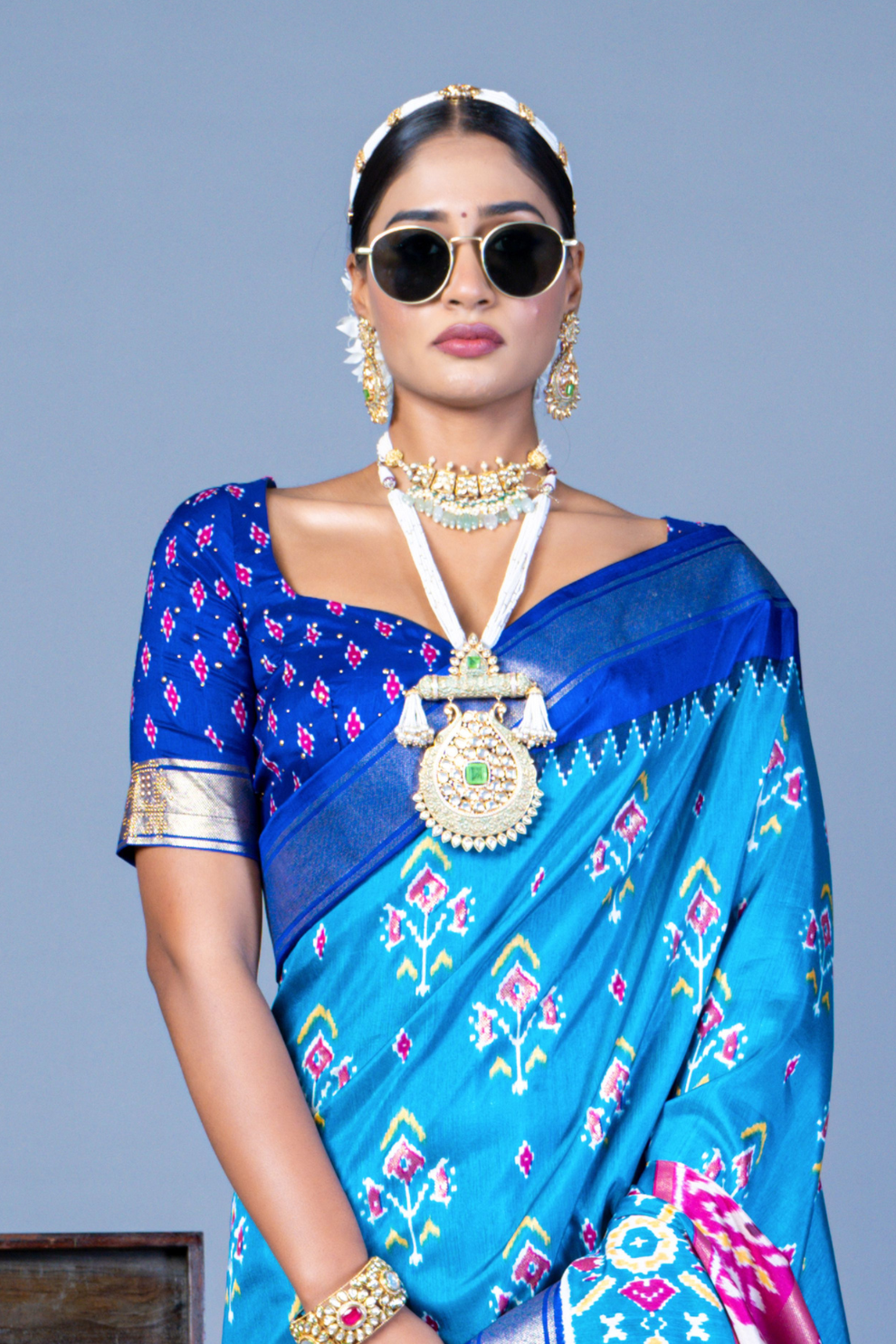 Pure Viscose Silk Saree with Luxury Print and Glory Finish