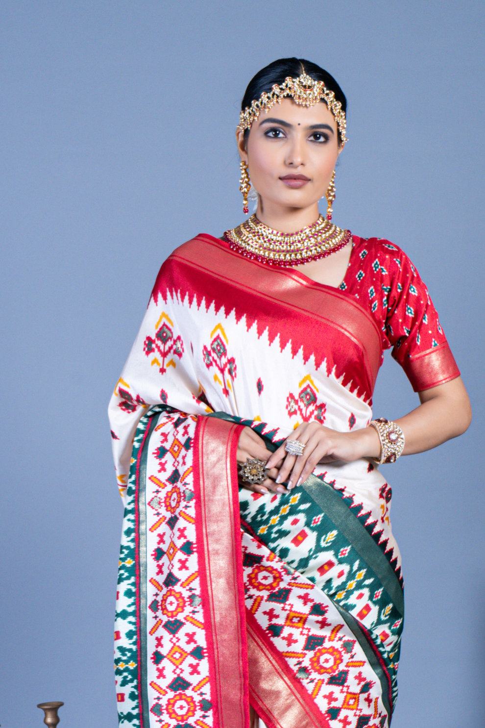 Pure Viscose Silk Saree with Luxury Print and Glory Finish
