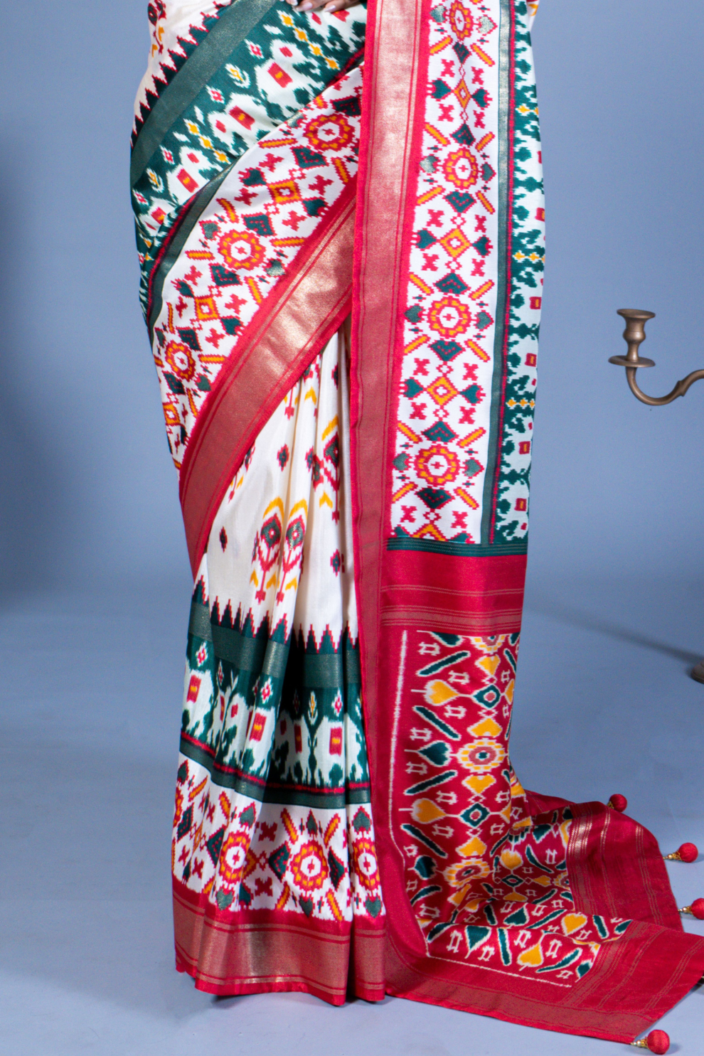 Pure Viscose Silk Saree with Luxury Print and Glory Finish