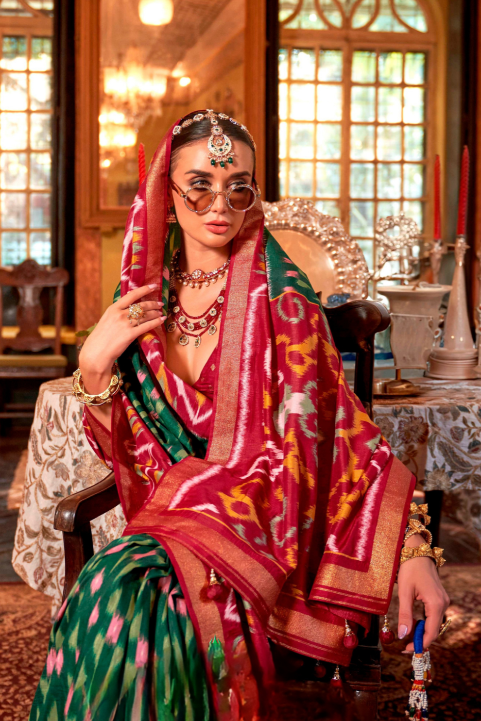 Pure Viscose Silk Saree with Silk Blend Designer Print