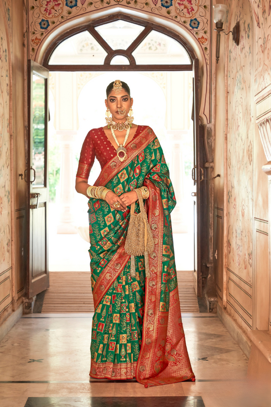 Graceful Silk Saree with Timeless Printed Art Design