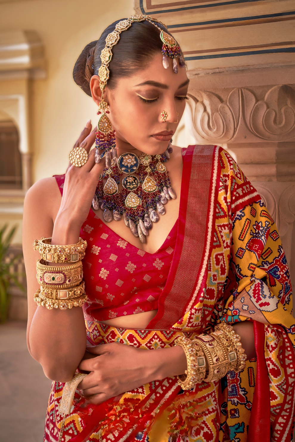 Graceful Art Silk Party Saree with Subtle Shine