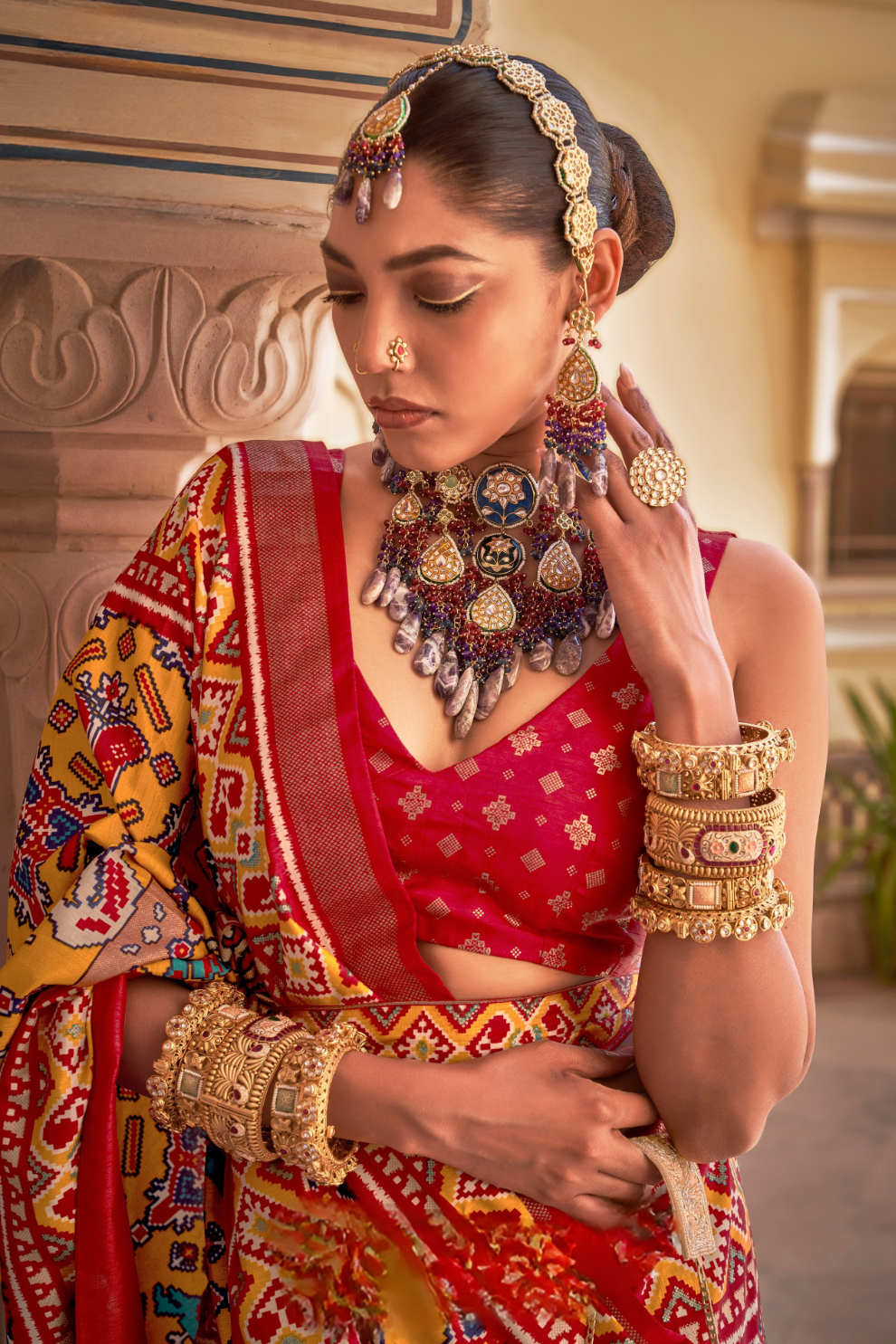 Graceful Art Silk Party Saree with Subtle Shine