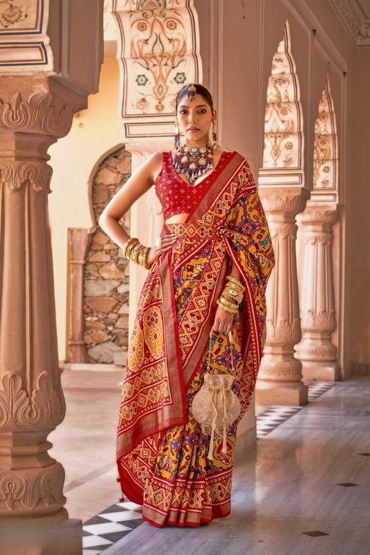 Graceful Art Silk Party Saree with Subtle Shine