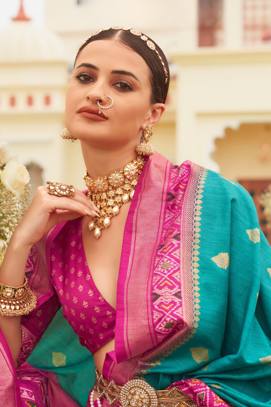 Luxury Finish Sigma Silk Saree with Mercerized Glossy Touch