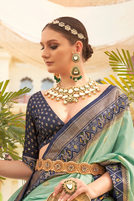 Luxury Finish Sigma Silk Saree with Mercerized Glossy Touch