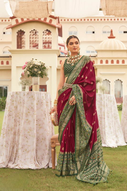 Luxury Finish Sigma Silk Saree with Mercerized Glossy Touch