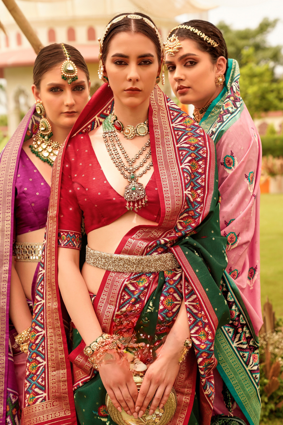 Elegant Patola Printed Art Silk Saree for Festive Wear