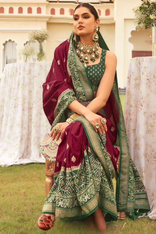 Luxury Finish Sigma Silk Saree with Mercerized Glossy Touch