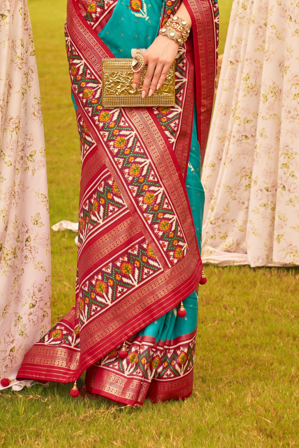 Elegant Patola Printed Art Silk Saree for Festive Wear