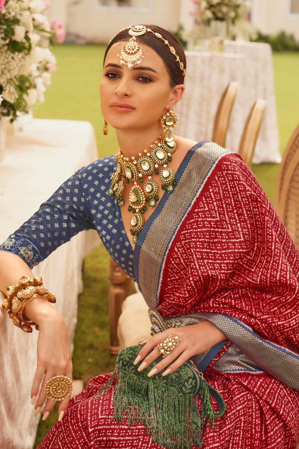 Premium Mercerized Silk Saree with Patola Motifs