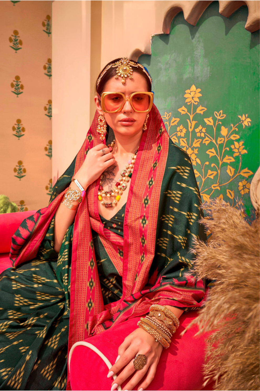 Mercerized Sigma Silk Saree with Classic Traditional Design