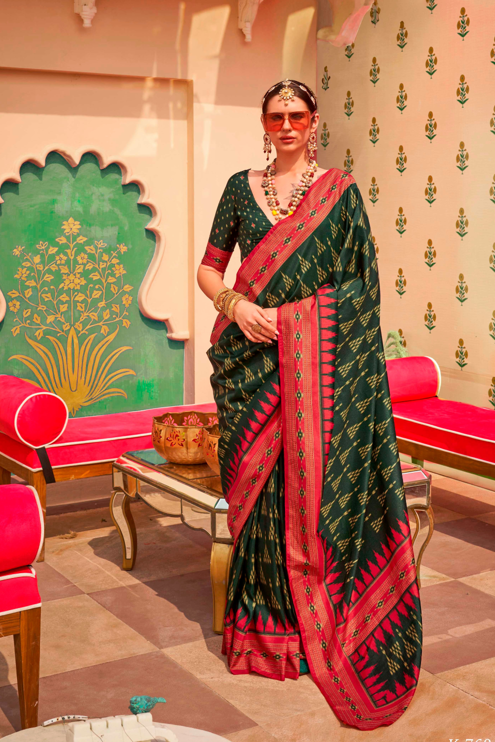 Mercerized Sigma Silk Saree with Classic Traditional Design