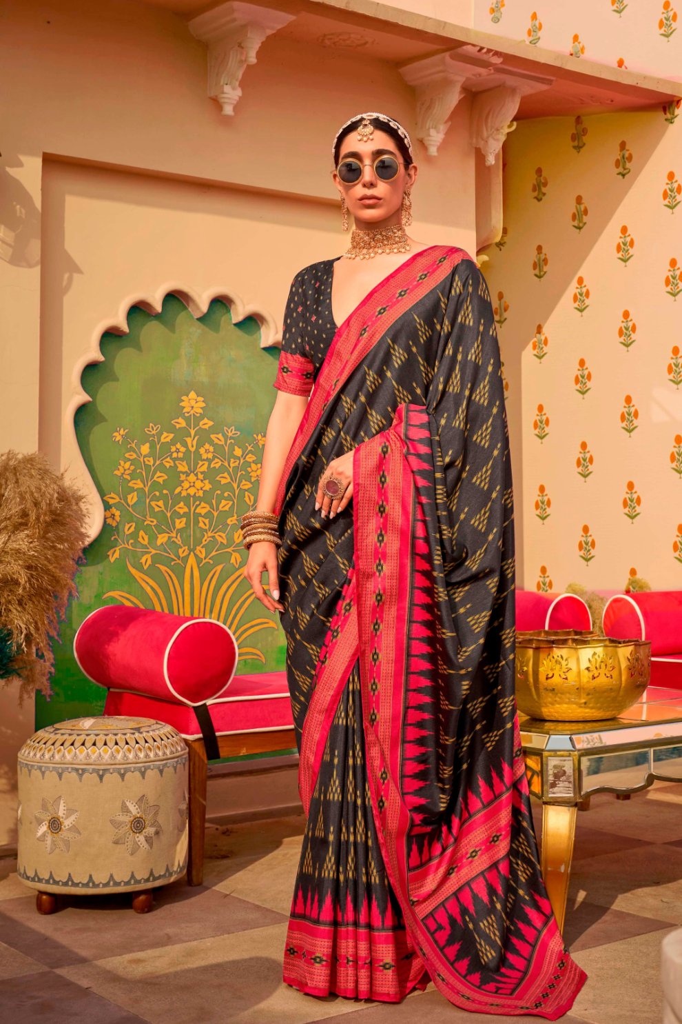 Mercerized Sigma Silk Saree with Classic Traditional Design