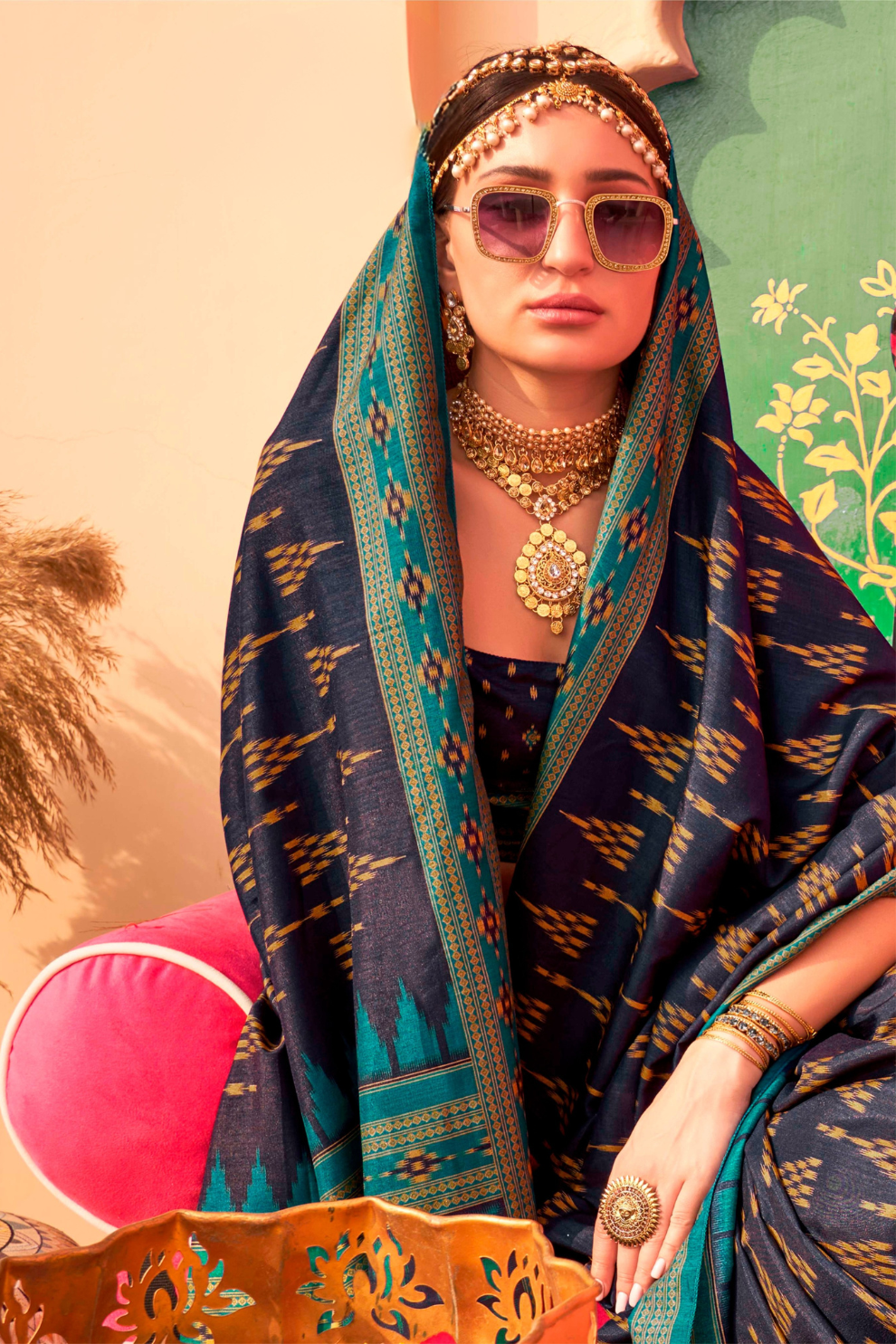 Mercerized Sigma Silk Saree with Classic Traditional Design