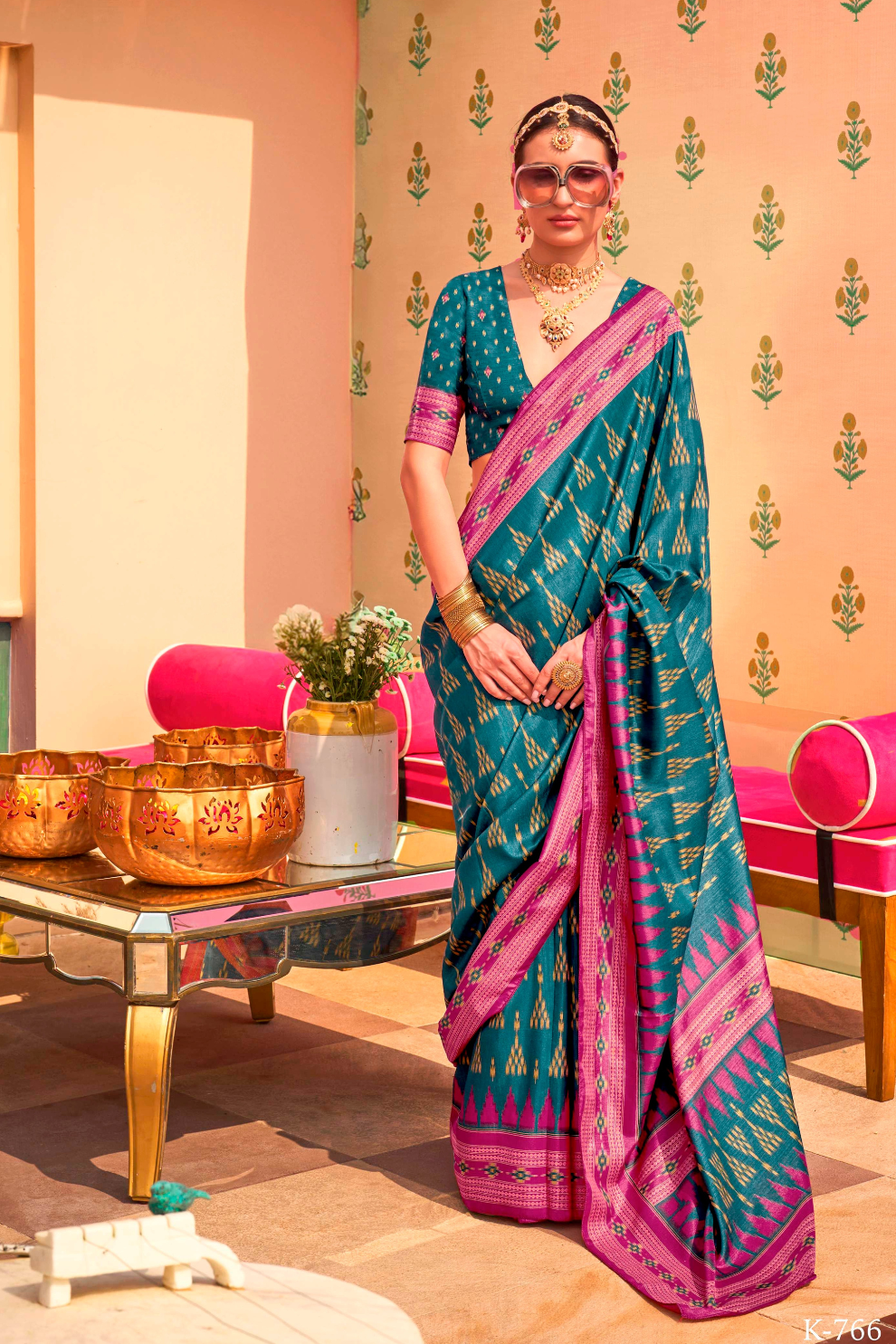 Mercerized Sigma Silk Saree with Classic Traditional Design