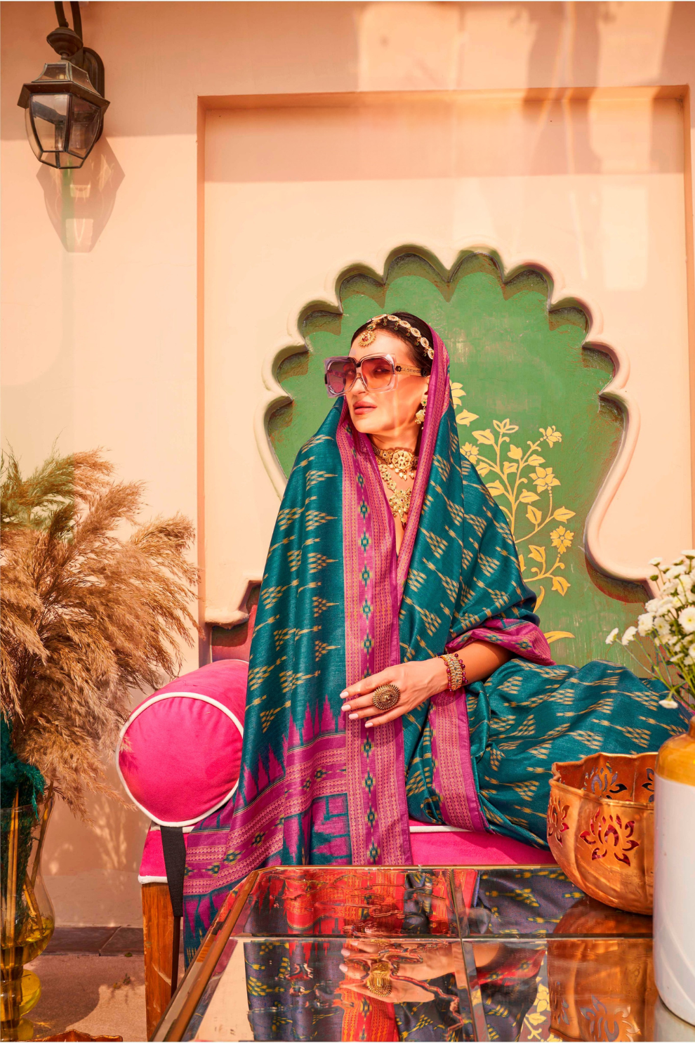 Mercerized Sigma Silk Saree with Classic Traditional Design