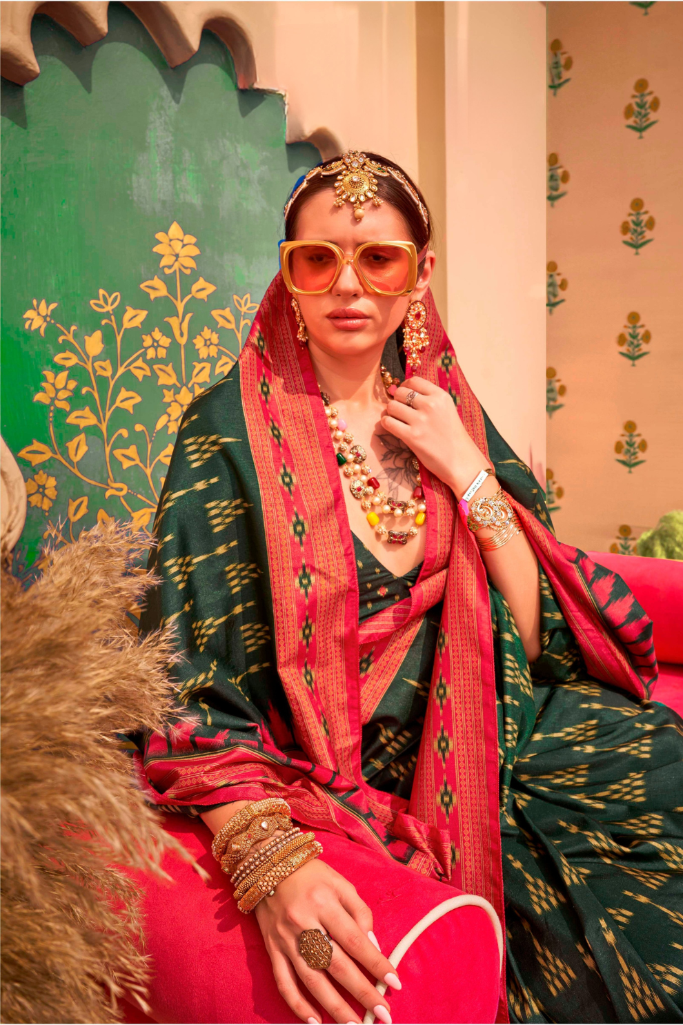 Mercerized Sigma Silk Saree with Classic Traditional Design