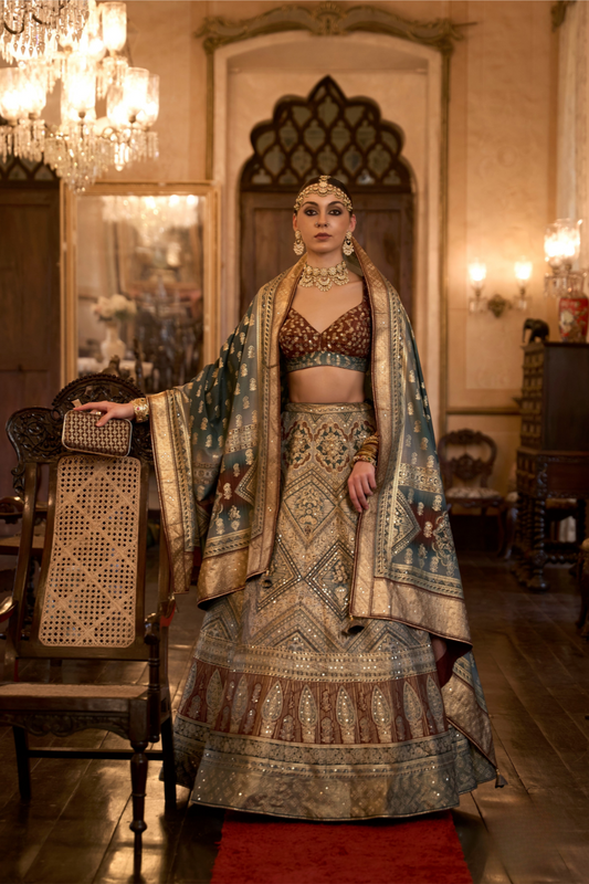 LAVANTE_FASHION_MULTI_COLOUR_NYLON_DESIGNER_LEHENGA_3 - LaVante Fashion