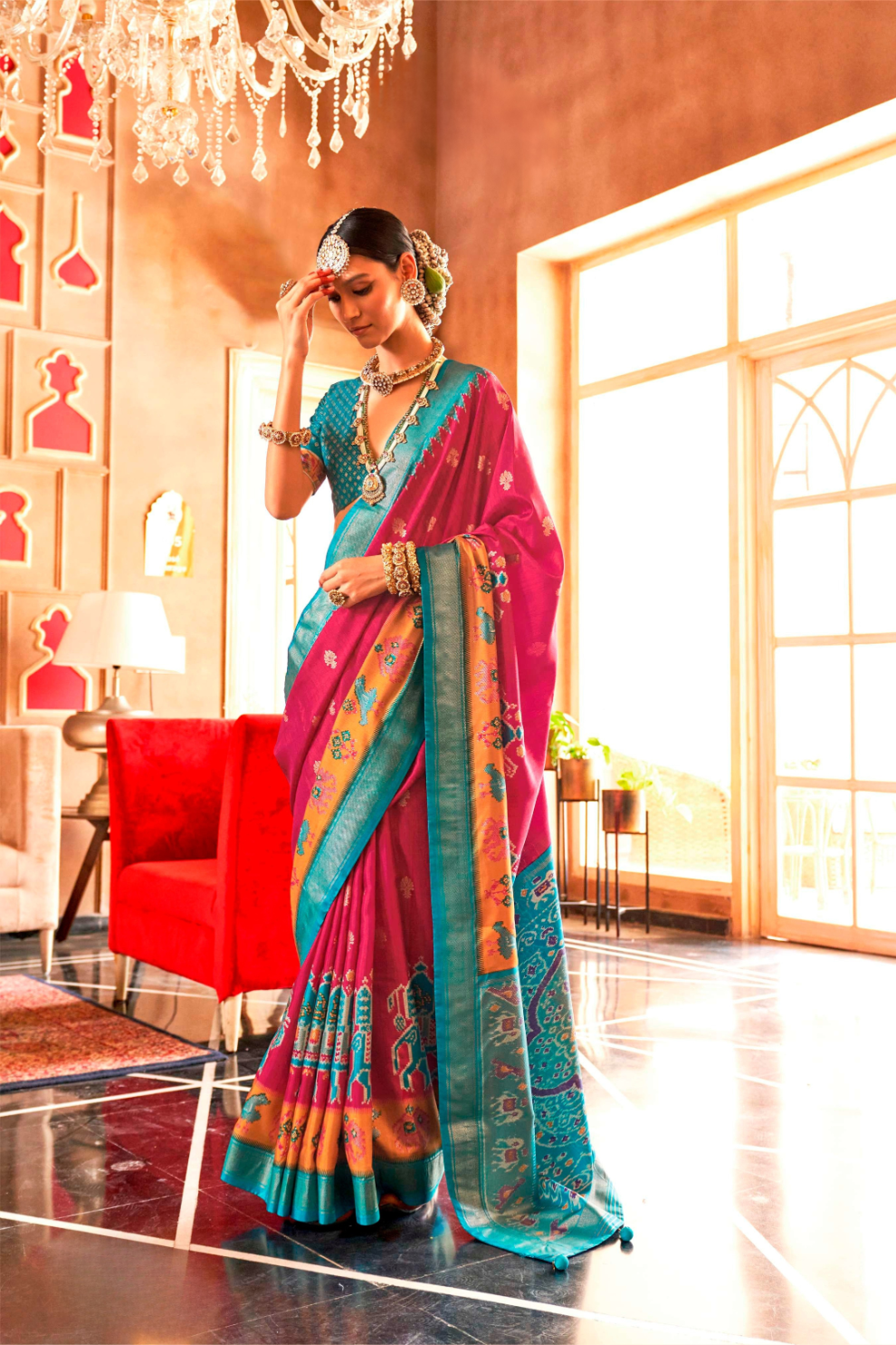 Regal Peshwai Paithani Silk Saree with Traditional Zari Weave